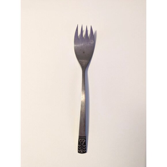 VTG CARLYLE Hong Kong stainless cameo pattern serving fork replacement - Picture 1 of 8